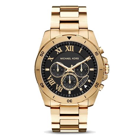 michael kors herrenuhr schwarz gold|Michael Kors men's gold watch.